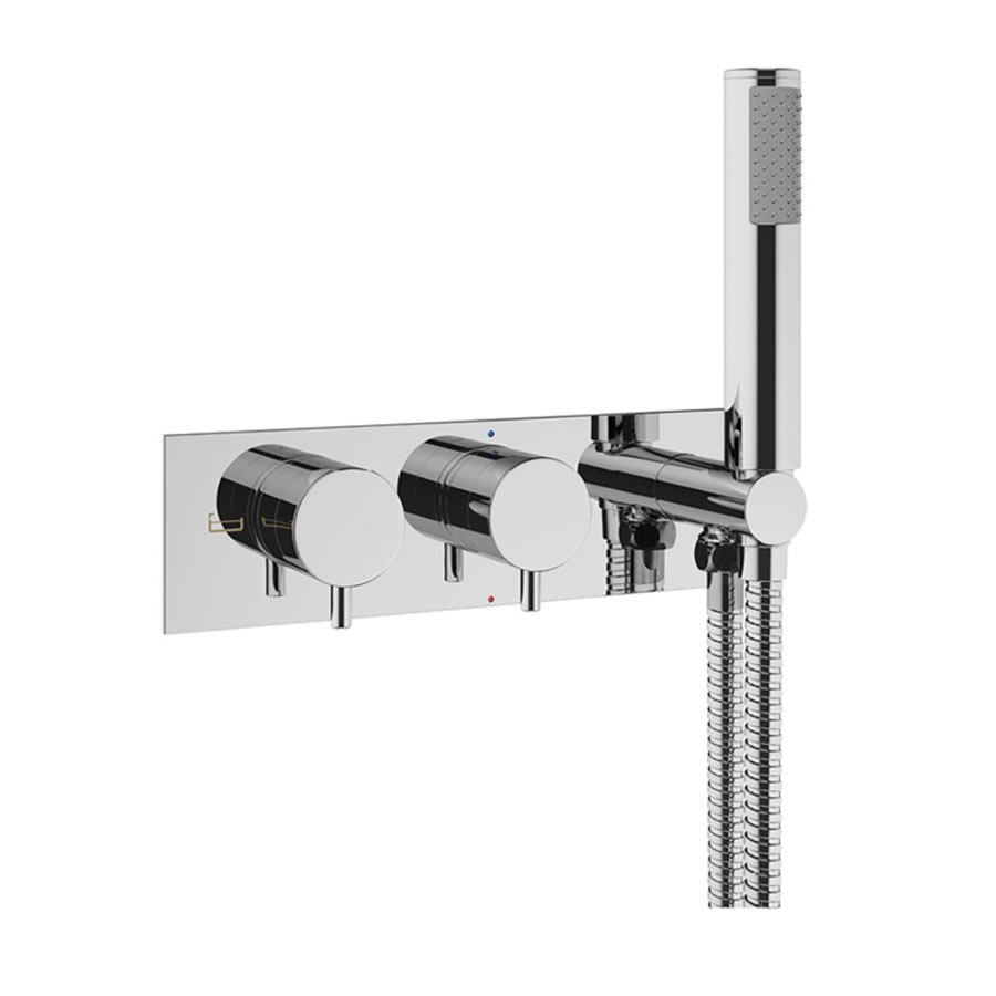 MPRO Thermostatic Shower Valve with 2 Way Diverter & Handset Chrome